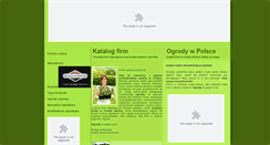 Desktop Screenshot of ogrodywpolsce.pl